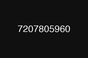 7207805960
