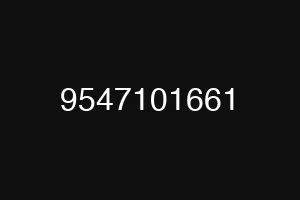 9547101661