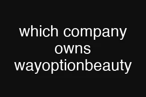 which company owns wayoptionbeauty